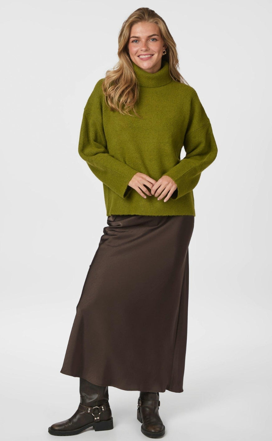 Neo Noir Genser - Naline - Sage Green